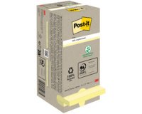 Bloc-note adhésif Recycling notes, 76 x 76 mm, jaune