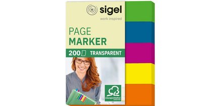 Marque-page repositionnable mini, 50 x 12 mm