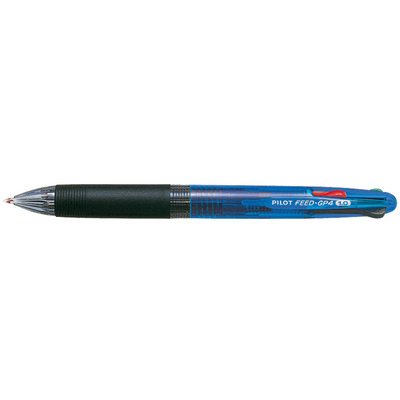 Stylo à bille 4 couleurs FEED GP4, corps: noir