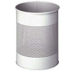 Corbeille papier METAL, ronde, 5 litres, gris