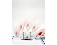 Classeur à levier cartonné Leitz marbré nuageux 180 dégrés A4 - Dos 5,9 cm noir