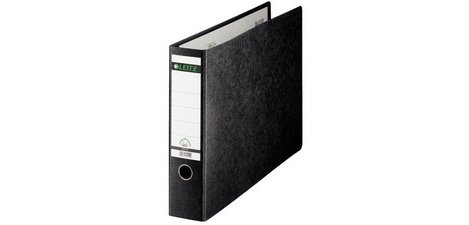 Classeur à levier cartonné Leitz 180 dégrés A3 - Dos 7,7 cm noir