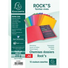 Chemises ROCK's, 210 g/m2, assorti