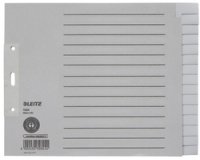 Intercalaires en papier naturel, blanc, A4, 20 touches