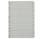 Intercalaires en carton mylar, chiffres, A4, 1-5, gris