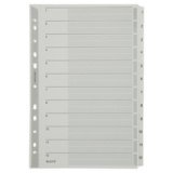 Intercalaires en carton mylar, chiffres, A4, 1-12,gris