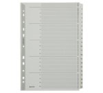 Intercalaires en carton mylar, chiffres ,A4, 1-20,gris