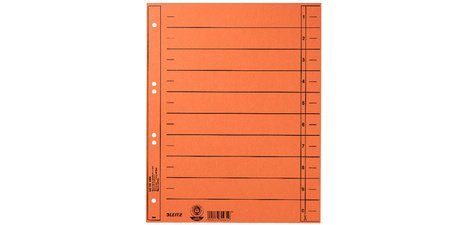 Intercalaires, format A4 extra large,en carton manille