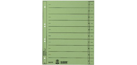 Intercalaires, format A4 extra large,en carton manille