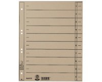 Intercalaires, format A4 extra large,en carton manille