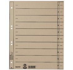 Intercalaires, format A4 extra large,en carton manille