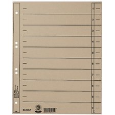 Intercalaires, format A4 extra large,en carton manille