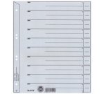 Intercalaires, format A4 extra large, en carton solide