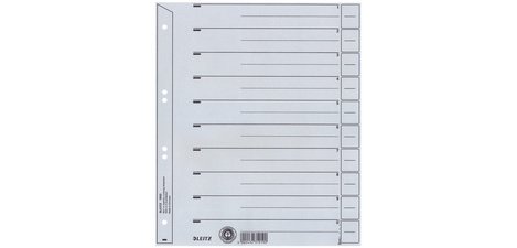 Registerkarten, Format A4, aus stabilem Karton 200 g/m²