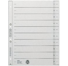 Intercalaires, format A4 extra large, en carton solide