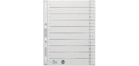 Intercalaires, format A4 extra large, en carton solide