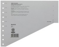 Leitz intercalaires à échelons, pour ft A4, gris, paquet de 100