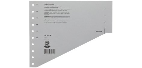 Intercalaires-échelon, format A4 extra large, gris