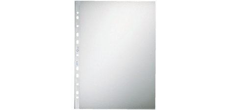 punched pocket, A4 format, PP, transparent, 0.08 mm