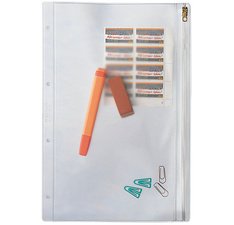 pochette à fermeture éclair, format A4, PVC, grainé