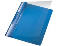 chemise accrochable universelle, A4, en PVC, bleu,