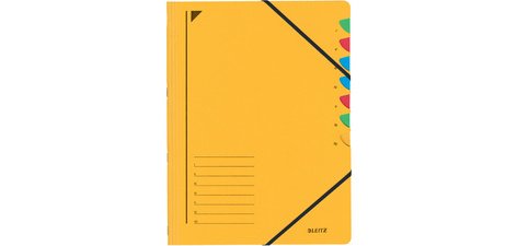 Chemise trieur, A4, carton, 7 compartiments