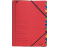 Chemise trieur, A4, carton, 7 compartiments