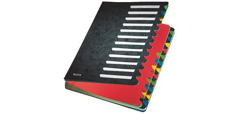 Trieur Deskorganizer Color, format A4, 1- 12, noir