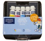 Gouache en tube, 10 ml, étui de 5 tubes