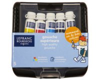 Vingerverf - etui met 5 tubes van 10 ml