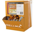 Sticks de sucre en poudre, présentoir en carton