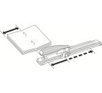 Grapadora de brazo largo Leitz - grapas 24/6 y 26/6 - capacidad para 40 hojas