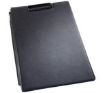 Porte-bloc avec pince, format A4+, sous film, noir