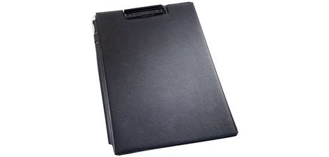 Porte-bloc avec pince, format A4+, sous film, noir