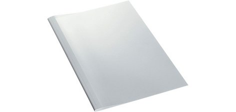 Chemise à reliure thermique standard, A4, 4 mm, blanc