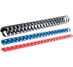 Peigne à relier plastique, diamètre: 16 mm, noir