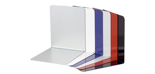 Serre-livres avec protection des surfaces, noir