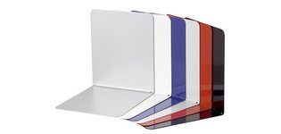 Serre-livres avec protection des surfaces, noir