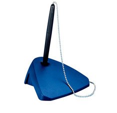 Balpenhouder met ketting blauw