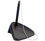 Porte-stylo, avec une chainette, noir