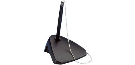 Stifthalter, mit Kettchen, schwarz