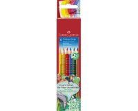 Kleurpotloden FABER-CASTELL Colour GRIP - etui van 6 stuks
