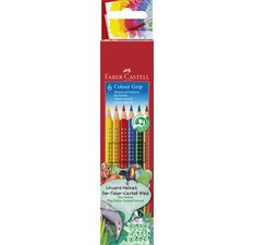 FABER-CASTELL Crayons de couleur Colour GRIP, étui de 6