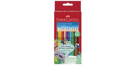 FABER-CASTELL Crayons de couleur Colour GRIP, étui de 24