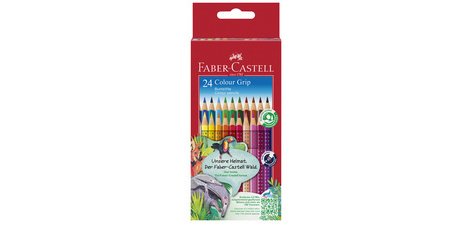 FABER-CASTELL Crayons de couleur Colour GRIP, étui de 36