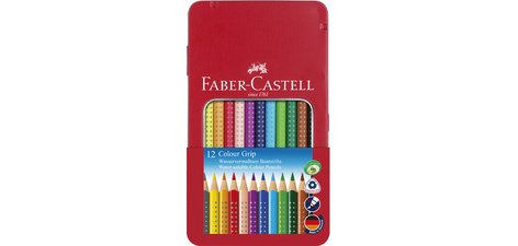 FABER-CASTELL Crayon de couleur Colour GRIP, étui de 12