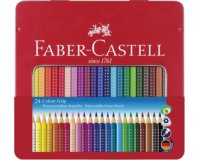 FABER-CASTELL Crayons de couleur Colour GRIP, étui de 24