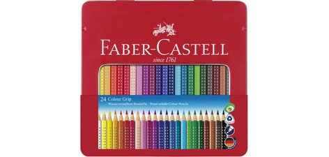 FABER-CASTELL Crayon de couleur Colour GRIP, étui de 24