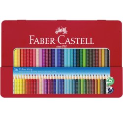 FABER-CASTELL Crayons de couleur Colour GRIP, étui de 48