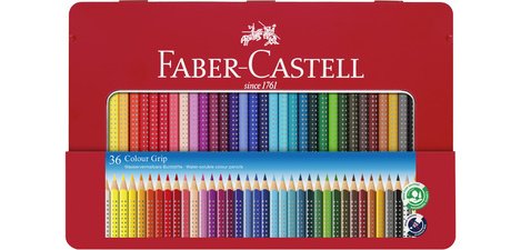 FABER-CASTELL Farbstifte Colour GRIP, Etui mit 48